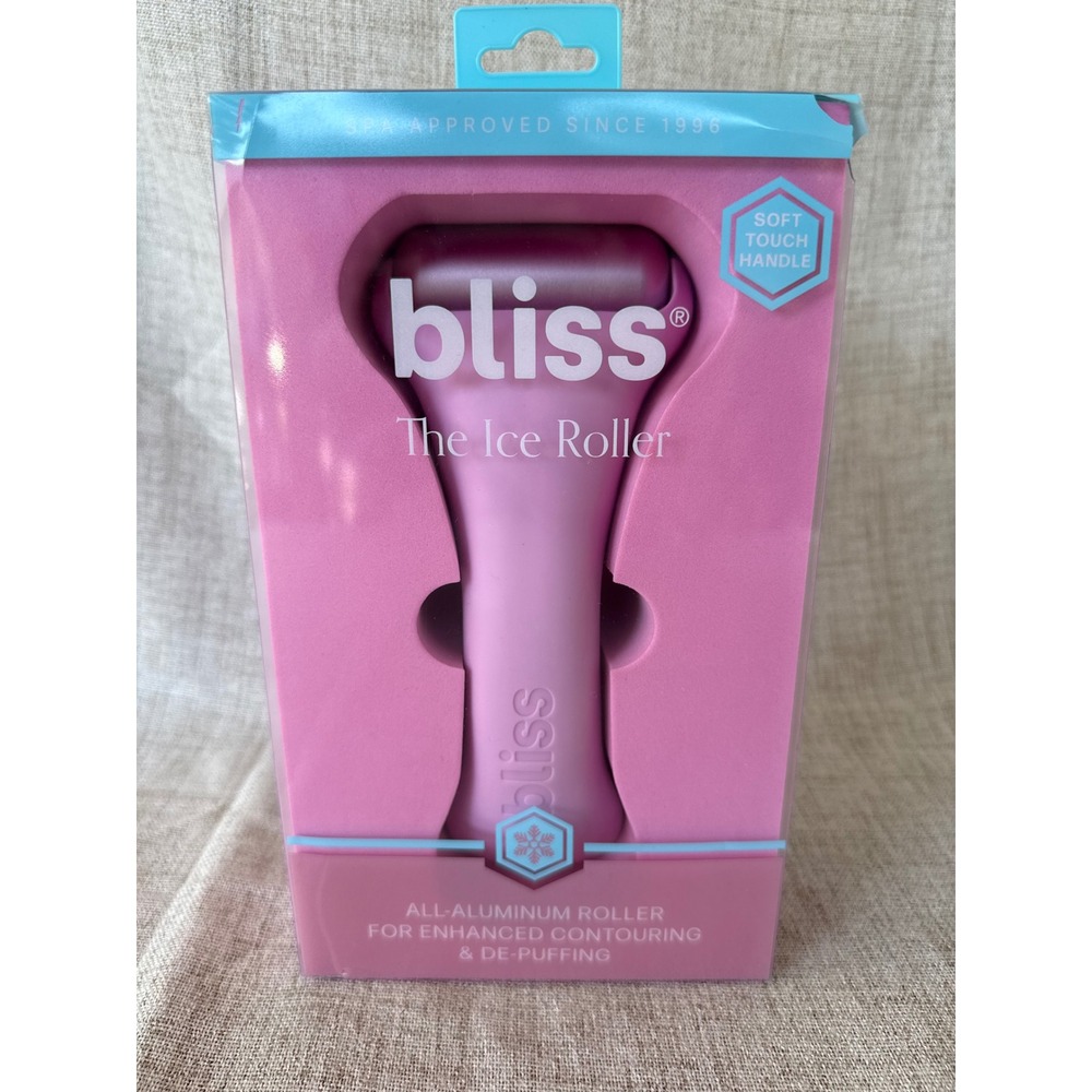 Bliss The Ice Roller Pink New Aluminum Facial Contouring De-Puffing New in box